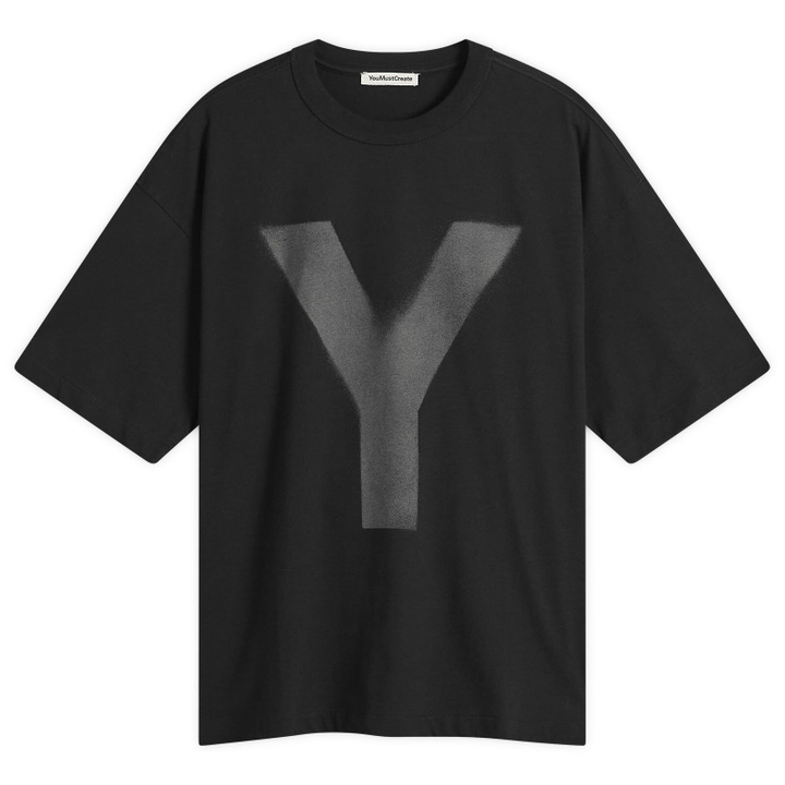 Photo: YMC Men's Triple Y Print T-Shirt in Black