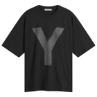 YMC Men's Triple Y Print T-Shirt in Black