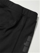 Y,IWO - Logo-Print Appliquéd Stretch-Nylon Shorts - Black