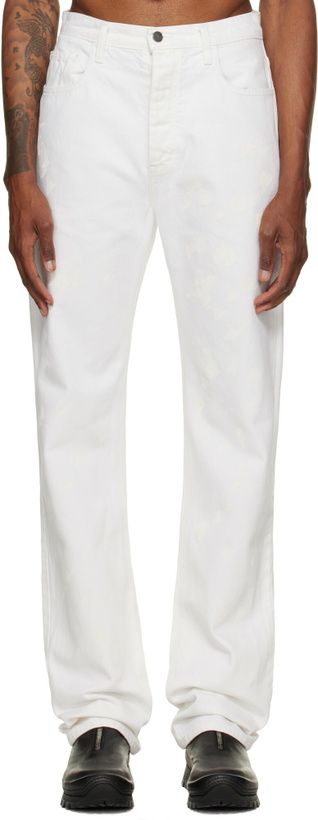 Photo: ALEXANDER DIGENOVA White Painter Jeans