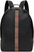 Paul Smith Black Leather Backpack