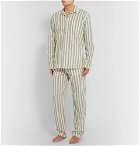 Oliver Spencer Loungewear - Striped Organic Cotton Pyjama Shirt - Green
