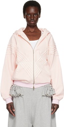 Stefan Cooke Pink Chevron Hooded Jacket