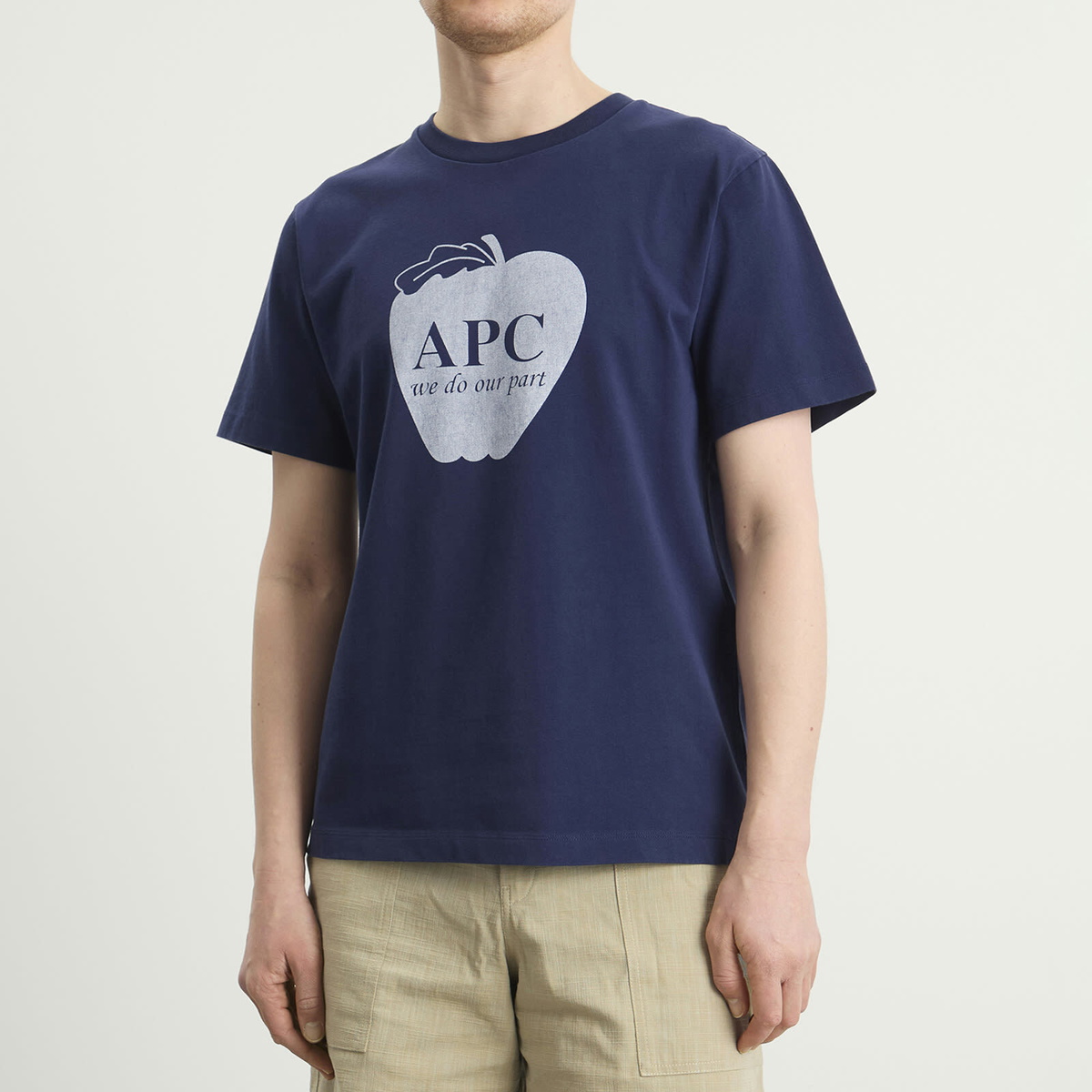 A.P.C. Men's Apple T-Shirt in Indigo