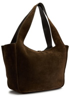 Saint Laurent Le 5 à 7 Large Suede Shopper Tote bag - Brown - One Size