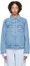 Dime Blue Rivets Denim Jacket
