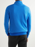 Loro Piana - Roadster Slim-Fit Striped Cashmere Half-Zip Sweater - Blue