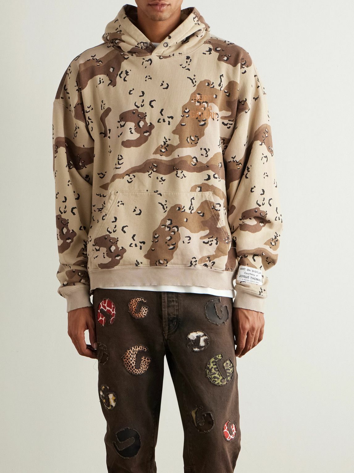 Gallery Dept. - Camouflage-Print Cotton-Jersey Hoodie - Neutrals
