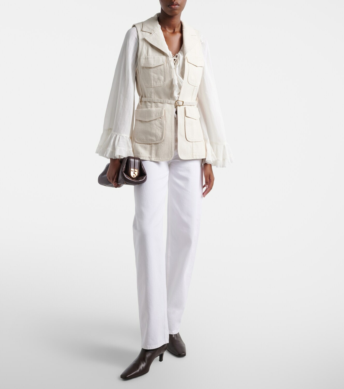 Dorothee Schumacher Summer Of Love belted denim vest