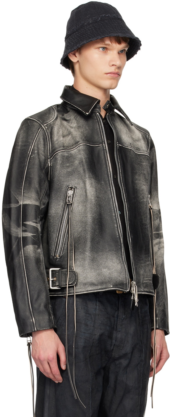 EYTYS SSENSE Exclusive Black Flux Leather Jacket