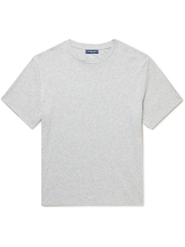 Photo: Frescobol Carioca - Cotton and Linen-Blend Jersey T-Shirt - Gray