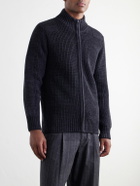 S.N.S. Herning - Robust Merino Wool Zip-Up Sweater - Black