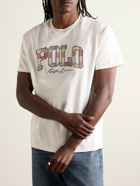 Polo Ralph Lauren - Logo-Appliquéd Embroidered Cotton-Jersey T-Shirt - Neutrals
