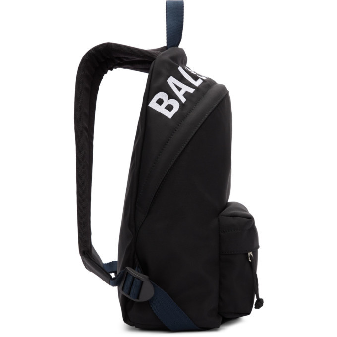 Balenciaga Black and Navy Wheel Backpack Balenciaga display picture 3