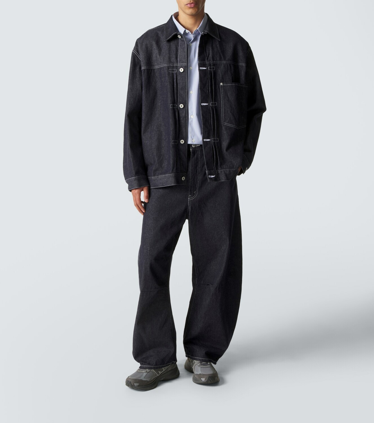 Comme des Garçons Homme x New Balance 2010 suede-trimmed sneakers