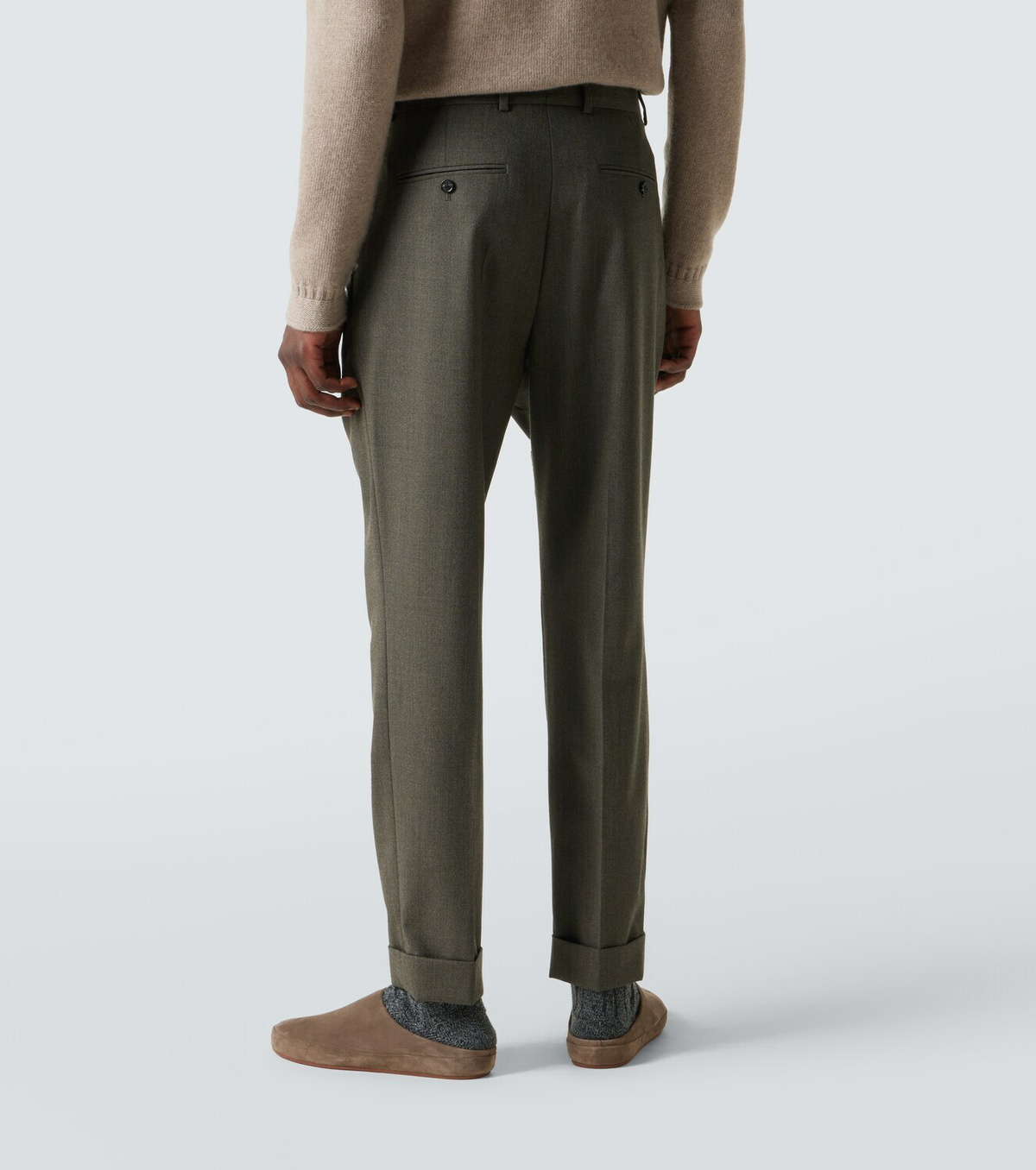 Loro Piana Stafford virgin wool straight pants