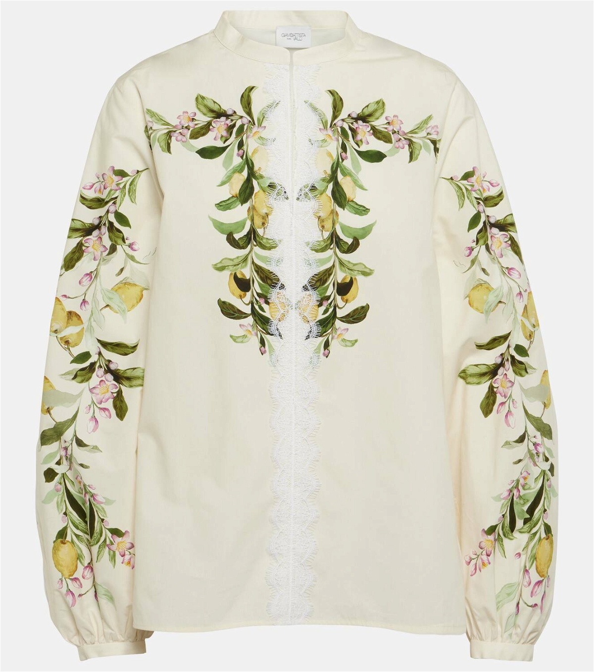 Giambattista Valli Embroidered cotton blouse