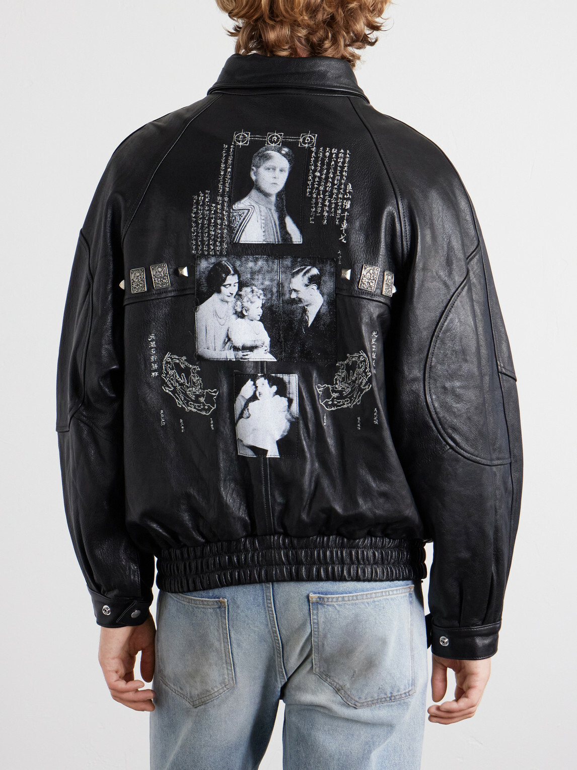 Enfants Riches Déprimés - Principe Phillip's Childhood Studded Leather Jacket - Black
