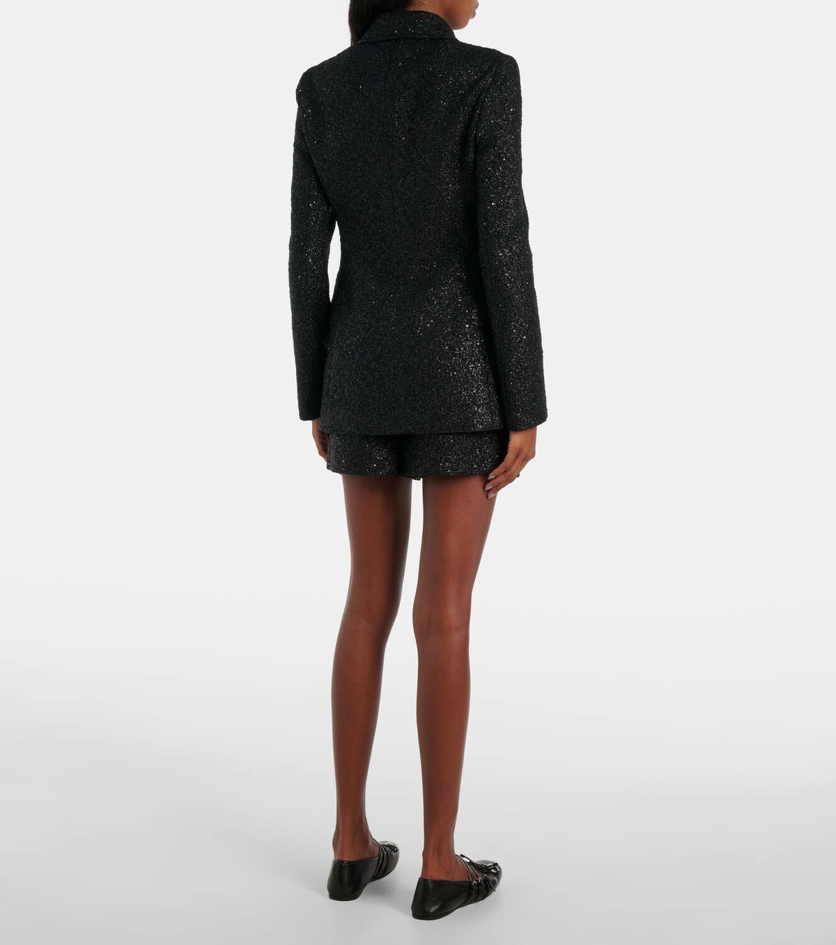 Gucci Double G sequined lamé tweed jacket Gucci