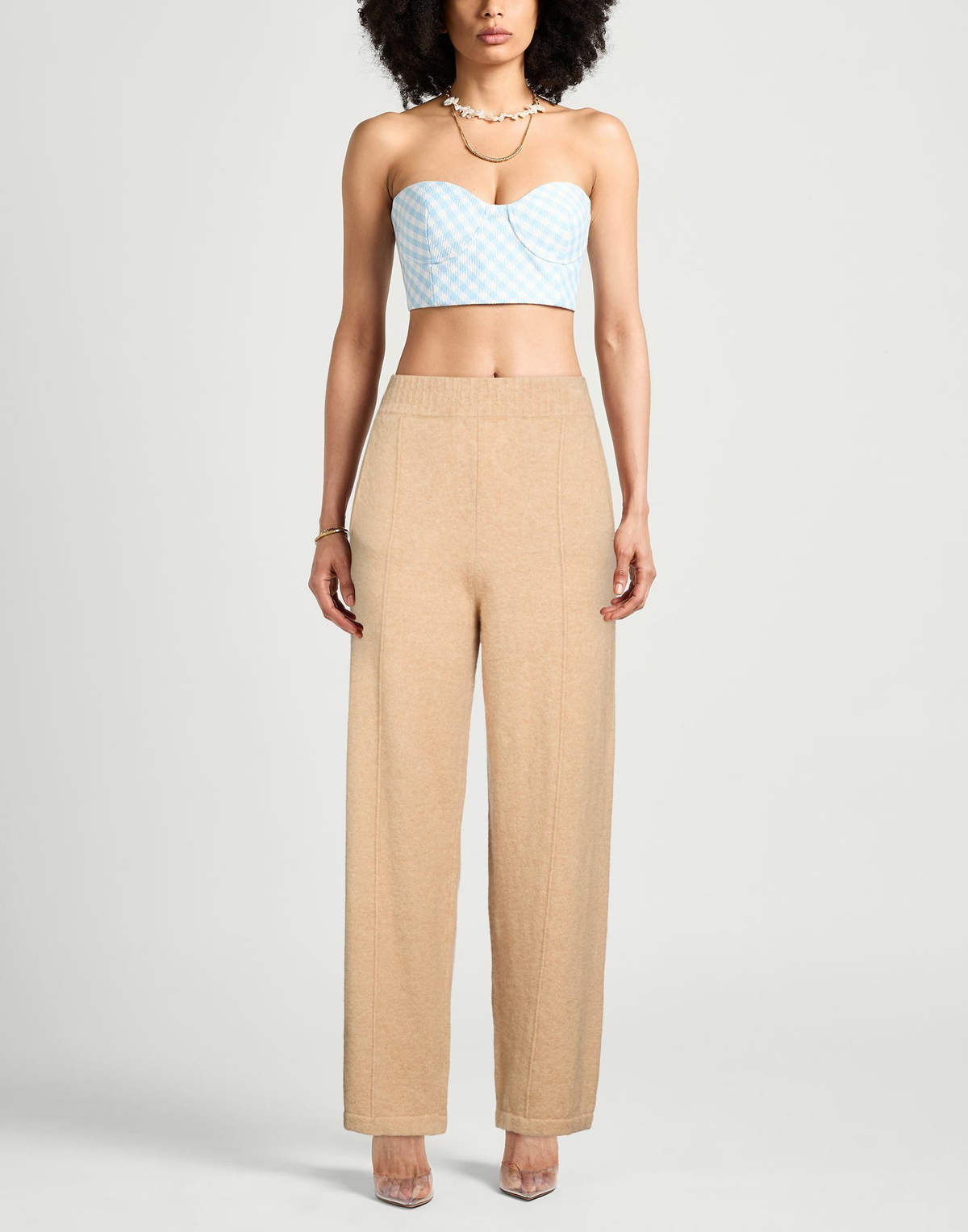 Laneus Womens Pants in Sand