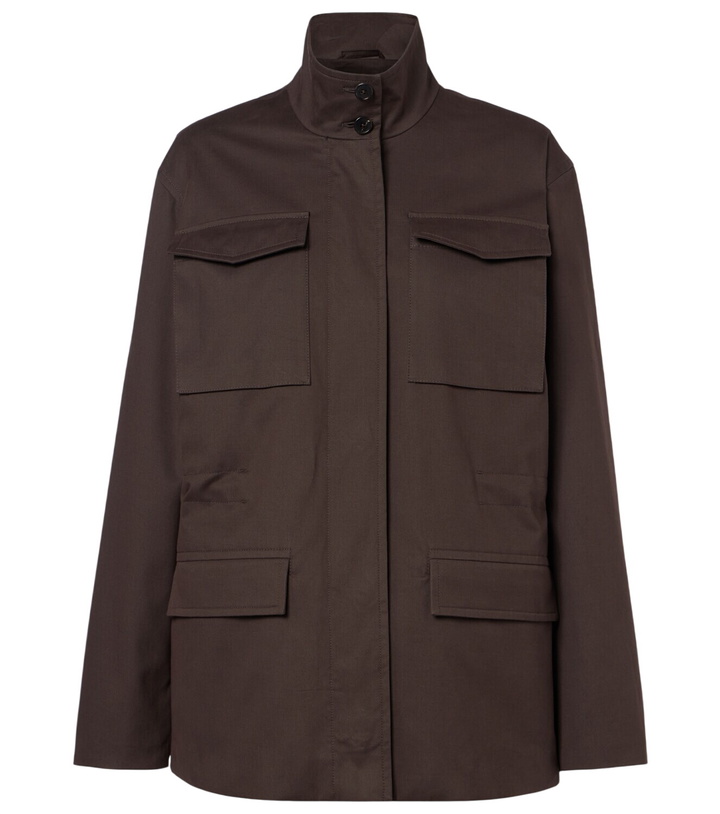 Photo: The Row Floriane cotton and cashmere field jacket