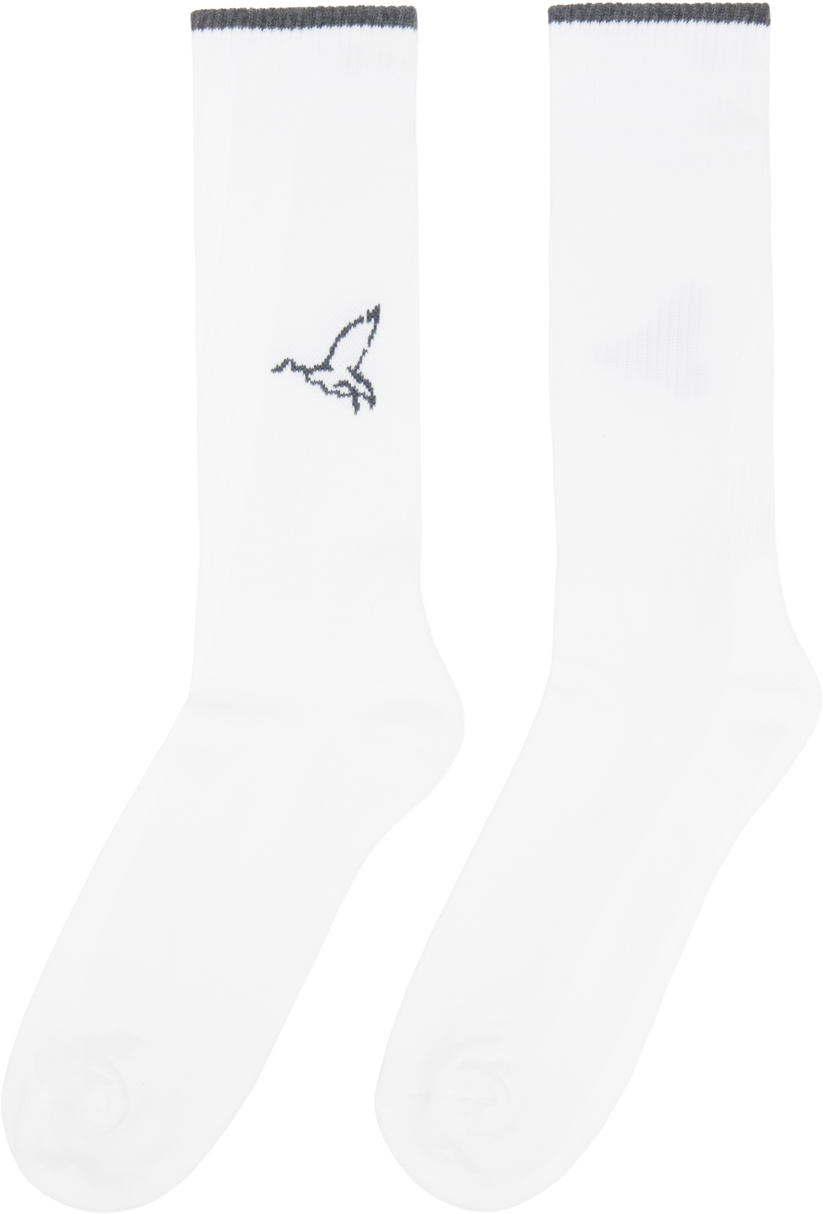 Thom Browne White Geese Icon Socks