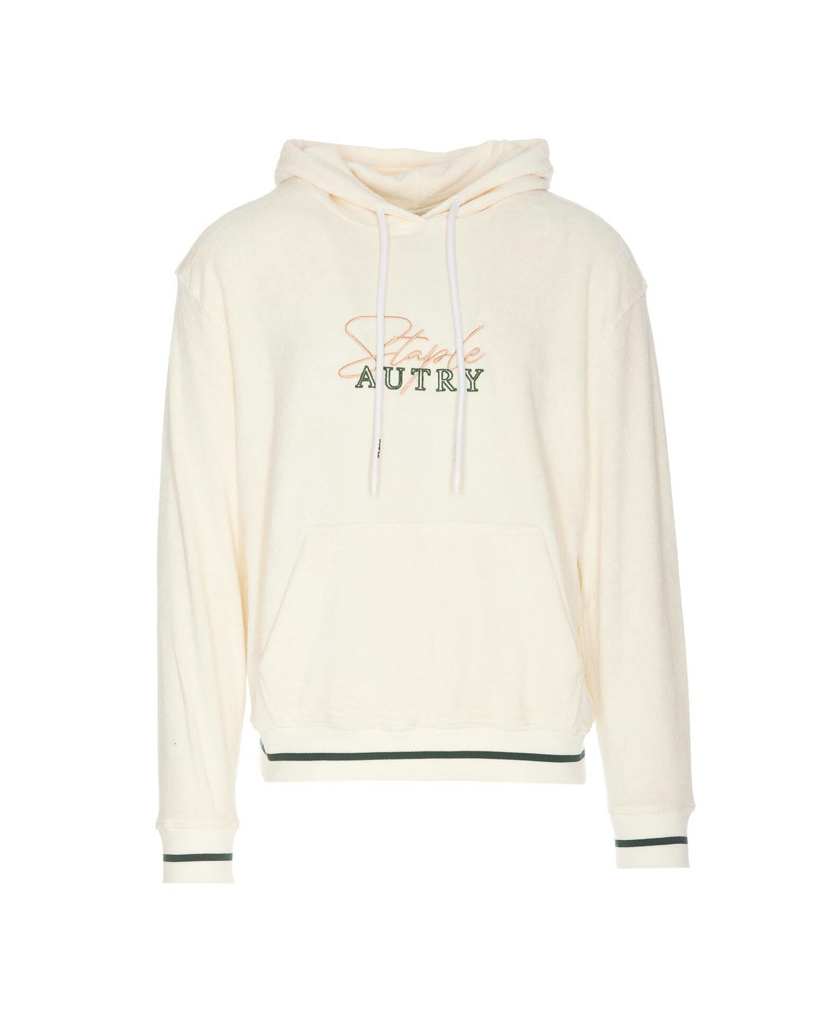 Autry White Cotton Hoodie