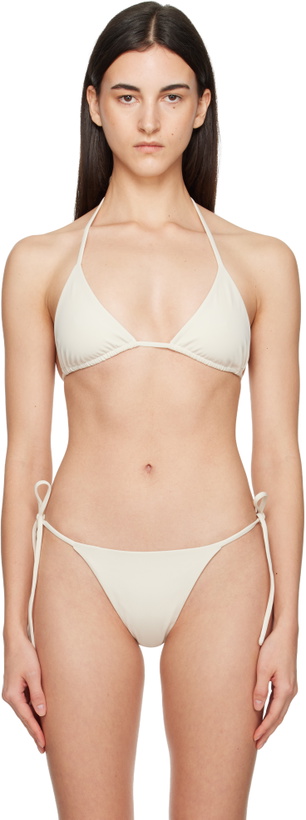 Photo: Belle Anna Off-White Estelle Bikini Top