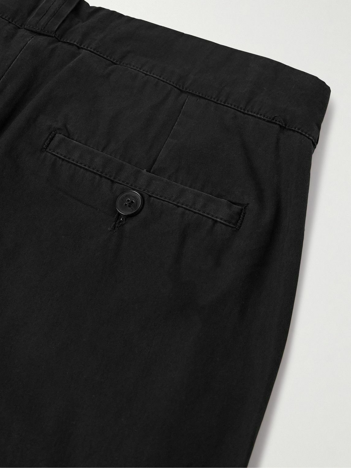 The Elder Statesman - Norm Straight-Leg Cotton Trousers - Black