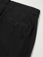 The Elder Statesman - Norm Straight-Leg Cotton Trousers - Black