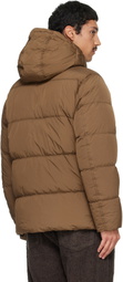 Stone Island Brown 4100037 Crinkle Reps NY Down Jacket