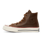 Converse Brown Leather Chuck 70 Hi Sneakers