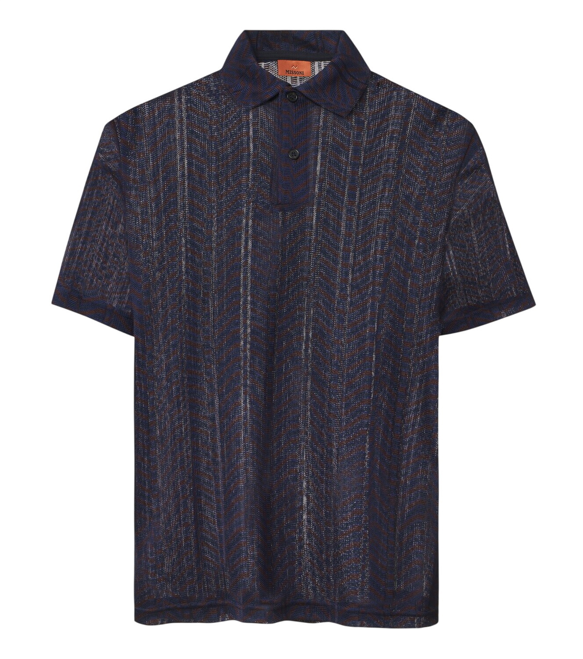 Missoni - Striped Crochet-Knit Cotton and Silk-Blend Polo Shirt