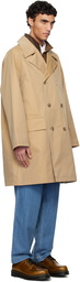 nanamica Beige 2L Cotton GORE-TEX Double Breasted Coat