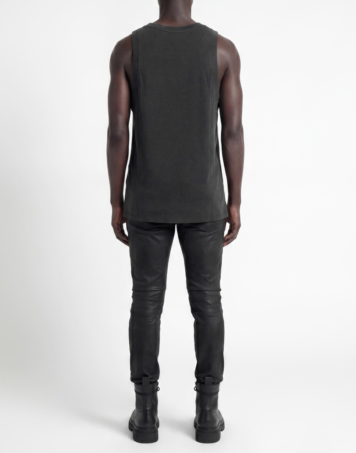Balmain Mens Tank top Charcoal