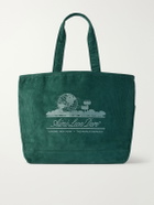 Aimé Leon Dore - Logo-Embroidered Cotton-Corduroy Tote - Green
