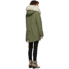 Mr and Mrs Italy Green Midi Canvas Parka