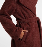 Varley Vermont faux shearling wrap coat