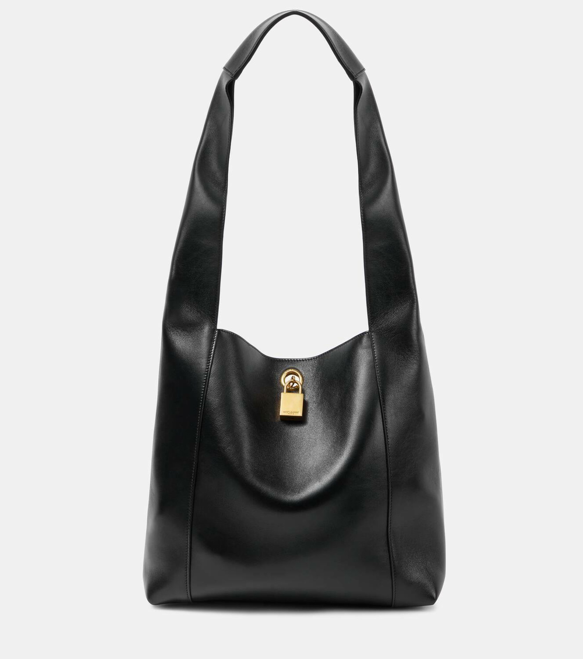 【関税&送料込】Saint Laurent Black Leather Tanger Shopping Saint Laurent Shopping Saint Laurent Tote Bag in Leather