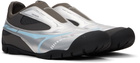 untitlab® Silver & Brown Swift Trek Sneakers