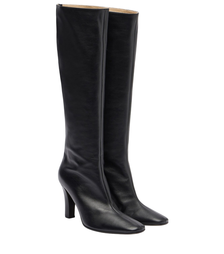 Photo: The Row Mona leather knee-high boots