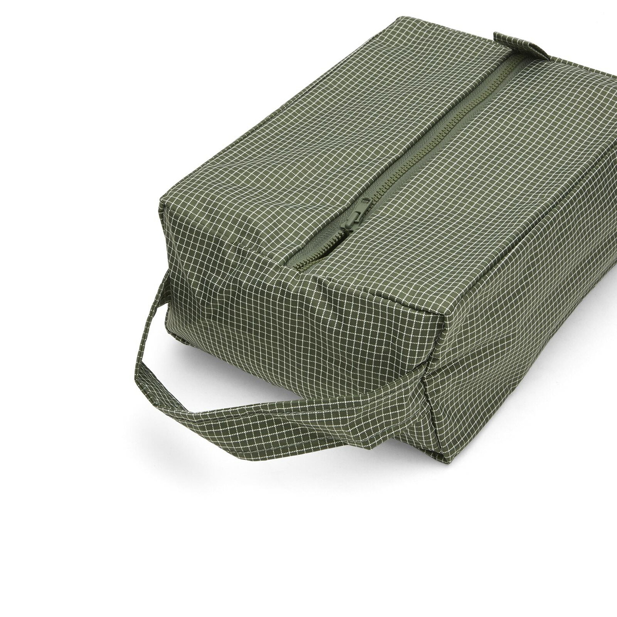 HAY Grid Wash Bag - Small in Dark Green 