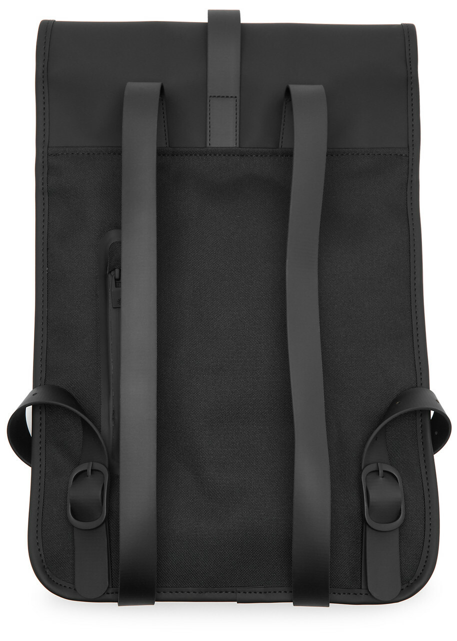Rains Mini Rubberised Backpack - Black - One Size Rains