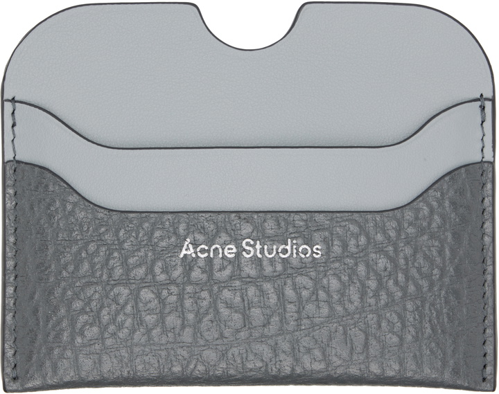 Photo: Acne Studios Gray Large Bicolor Card Holder