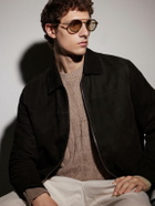 Zegna - Aviator-Frame Titanium Sunglasses