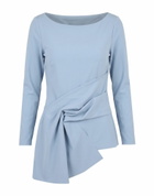 Chiara Boni La Petite Robe Womens Top in Light blue