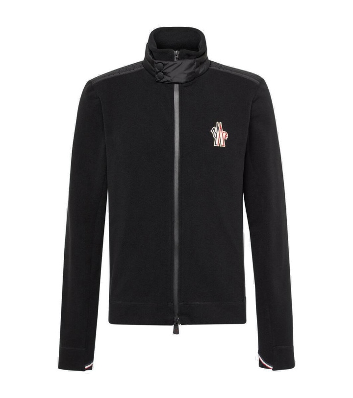 Photo: Moncler Grenoble Logo zip-up cardigan