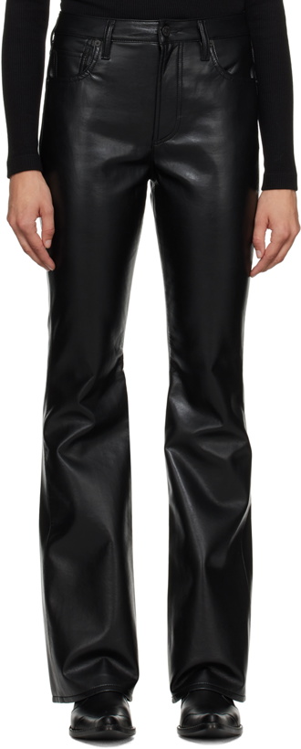Photo: Citizens of Humanity Black Lilah Leather Pants
