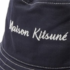Maison Kitsuné Workwear Bucket Hat in Dark Navy