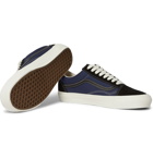 Vans - OG Old Skool LX Leather-Trimmed Suede and Canvas Sneakers - Blue